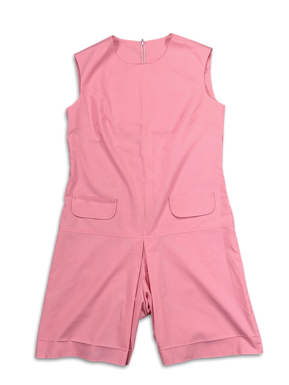 VINTAGE HIPPIE ALDENS FASHIONS ROMPER PINK HIGH WASTED XL