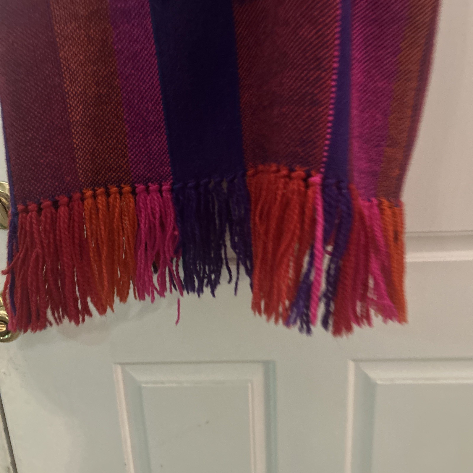 Parrott Fabrics Inc Alice Kagawa Handwoven Open Vest Fringe Santa Fe NM