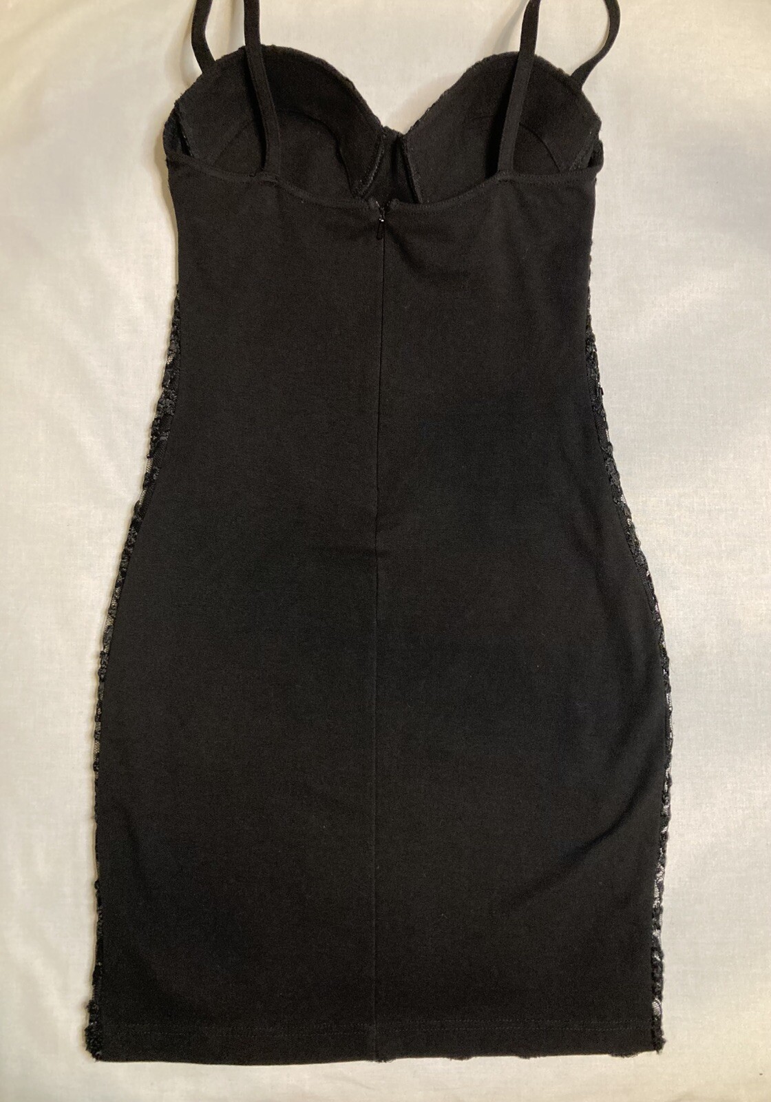 Vintage 80’s 90’s CONTEMPO CASUALS Black Evening Party Beaded Sequins Dress Med