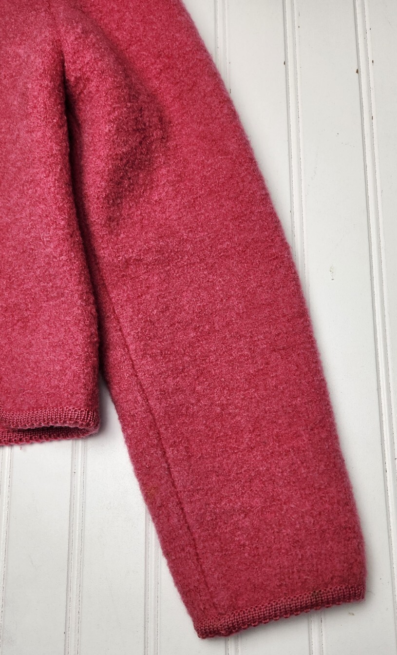Vintage Pink Barbiecore Jacket Virgin Wool Cropped Blazer Hunter Sportswear