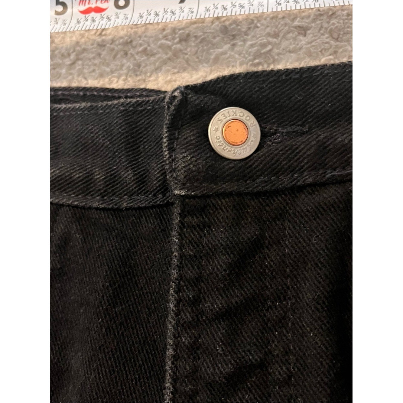 Vtg Rockies Rocky Mountain Jeans 13/14 Tall Black High Rise Bareback Western 90s