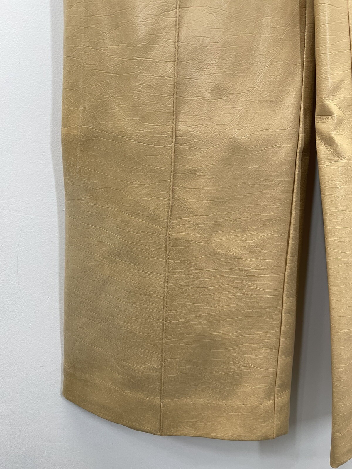 VTG 70s Faux Leather Pants Flare No Pockets Serbin Women’s 24 X 28