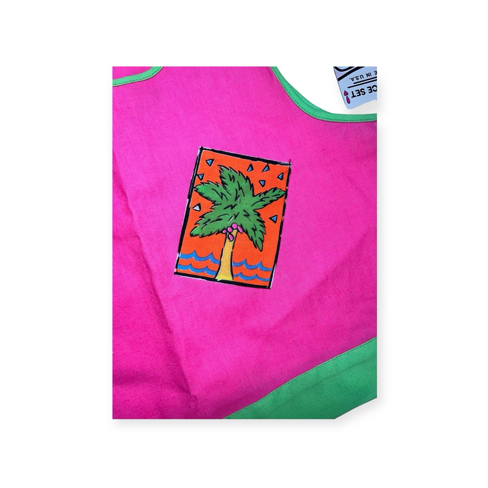 VTG 1980s NWT DEADSTOCK TANK TOP SHORTS SET JRS 12 NEW WAVE NEON SURFER BEACH