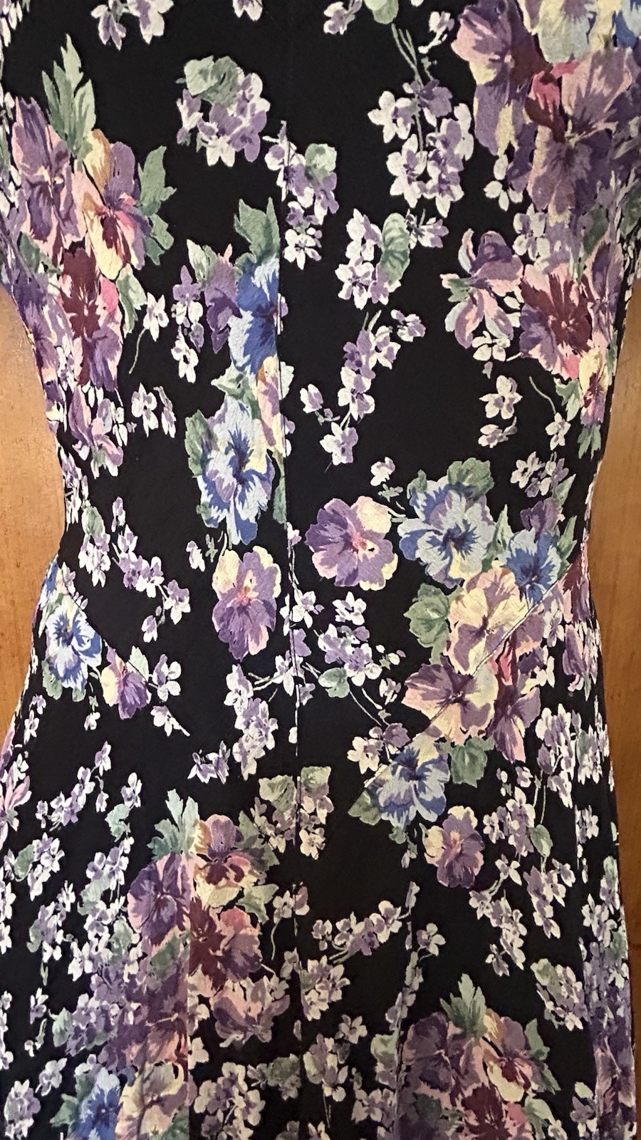 VTG 90’s Starina Bias Cut Floral Midi Dress M 90’s Does 40’s