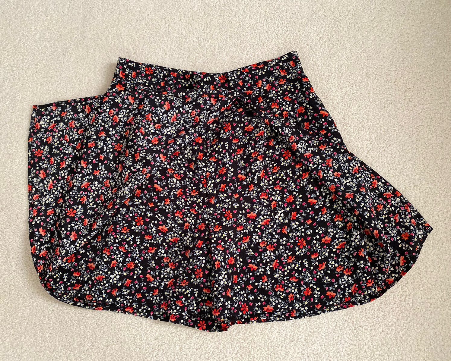 Jay Jacobs VTG 80’s 90’s High Waisted Floral Fairy Skort Skirt Shorts ~ Size 5