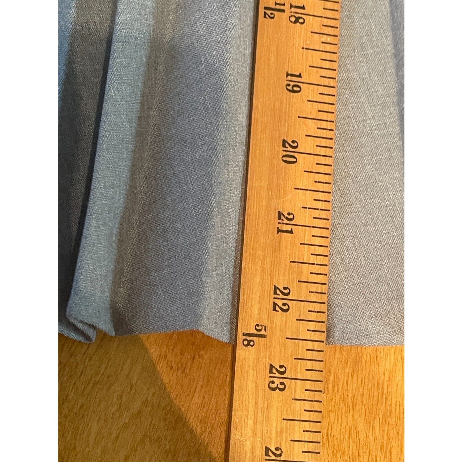 Vintage Ship n Shore Gray Skirt Pleated Fit Flare A-Line 22″ Waist Pleats Siz 12