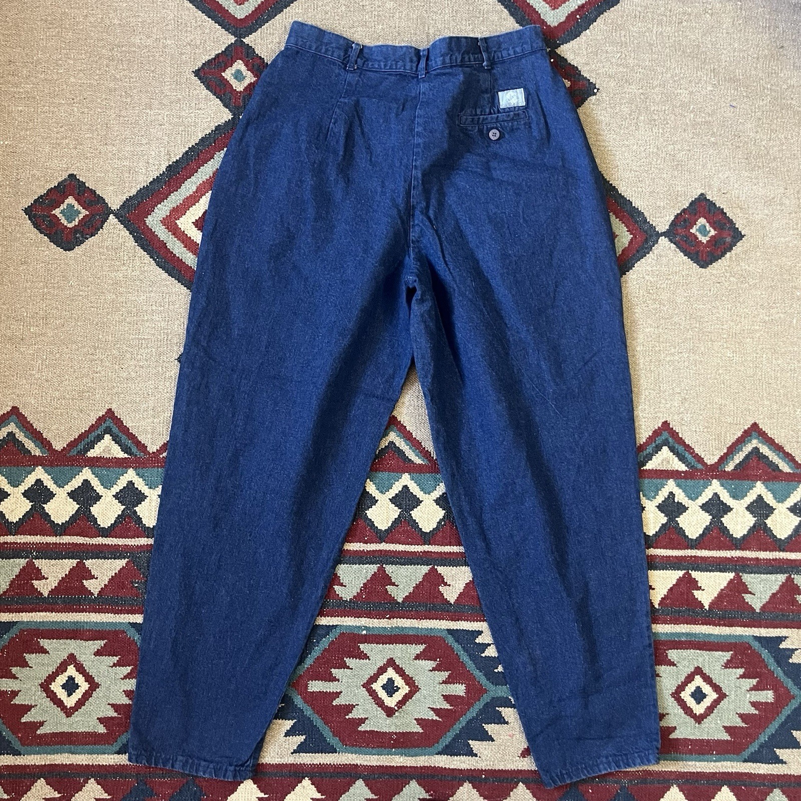Vintage Levi’s 12 Group Pleated Denim Chinos Womens Size 31×29 Loose Fit Jeans