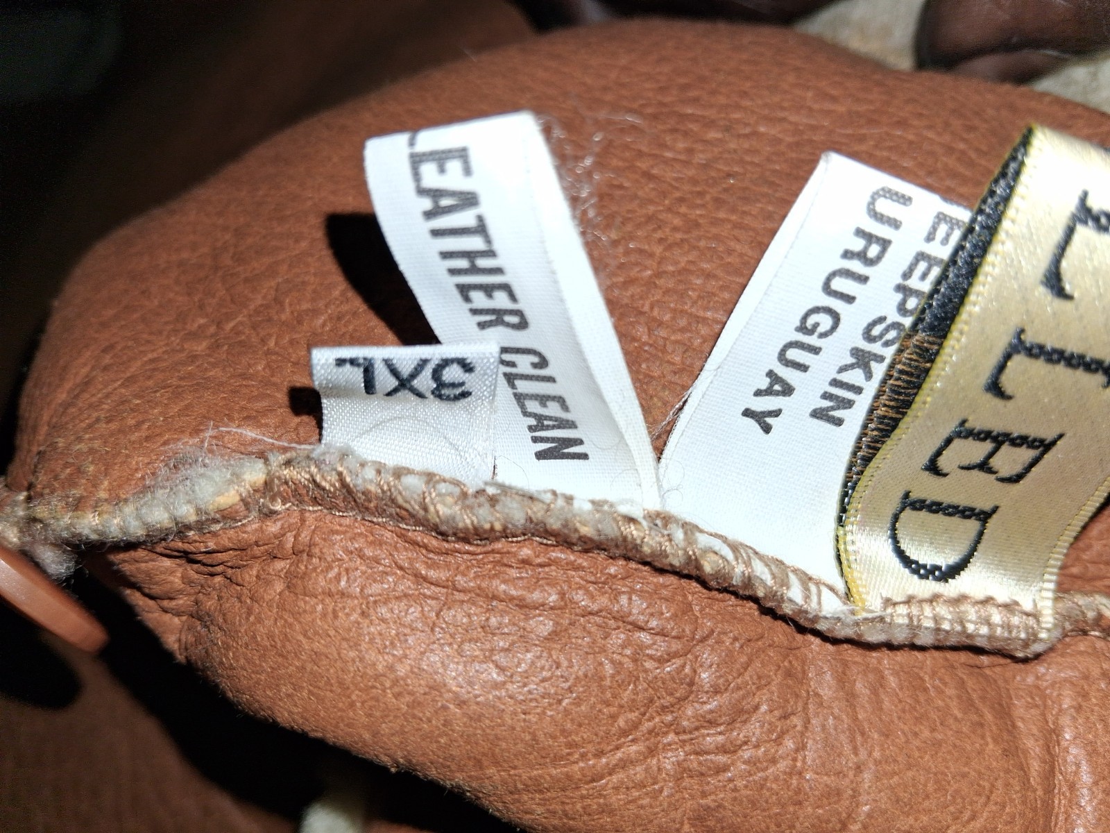 1980s Genuine vintage tan sheepskin shearling coat