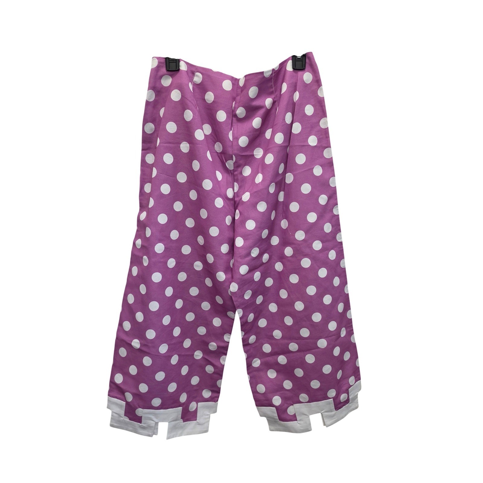 Tyler Böe Linen Cotton Polka Dot 2 Piece Set Womens 10 Vest Wide Leg Pants Pink