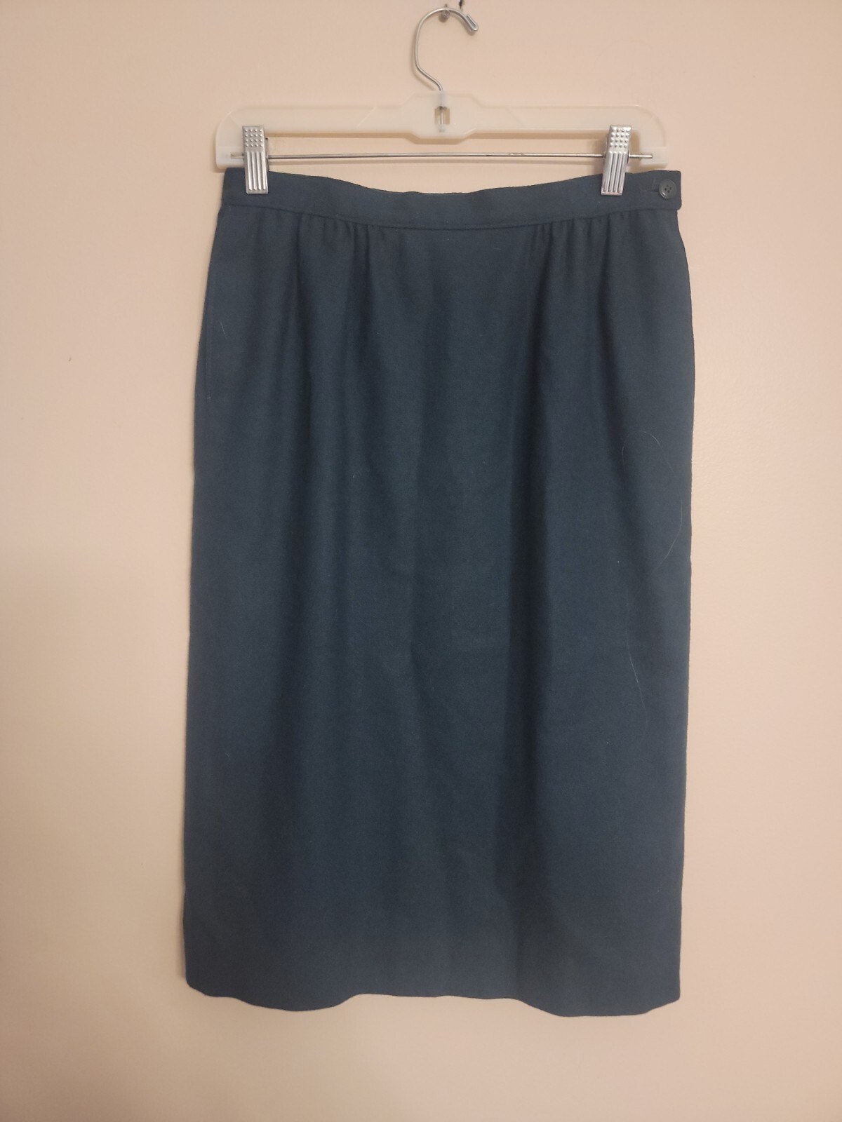Pendleton Woolen Mills Wool Lined Pencil Skirt Pocket Size 10 vintage slit