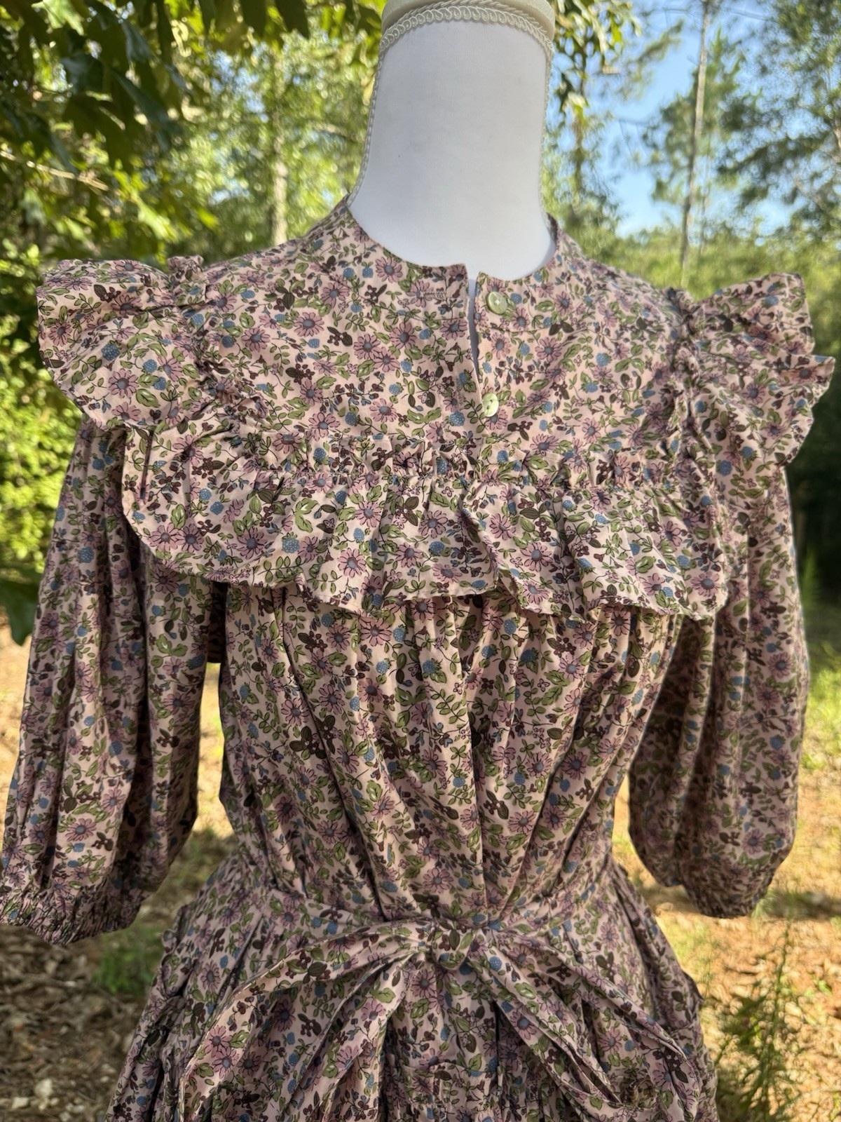 Floral Prairie Vintage Inspired Cottagecore Prairie Dress Woman’s Small