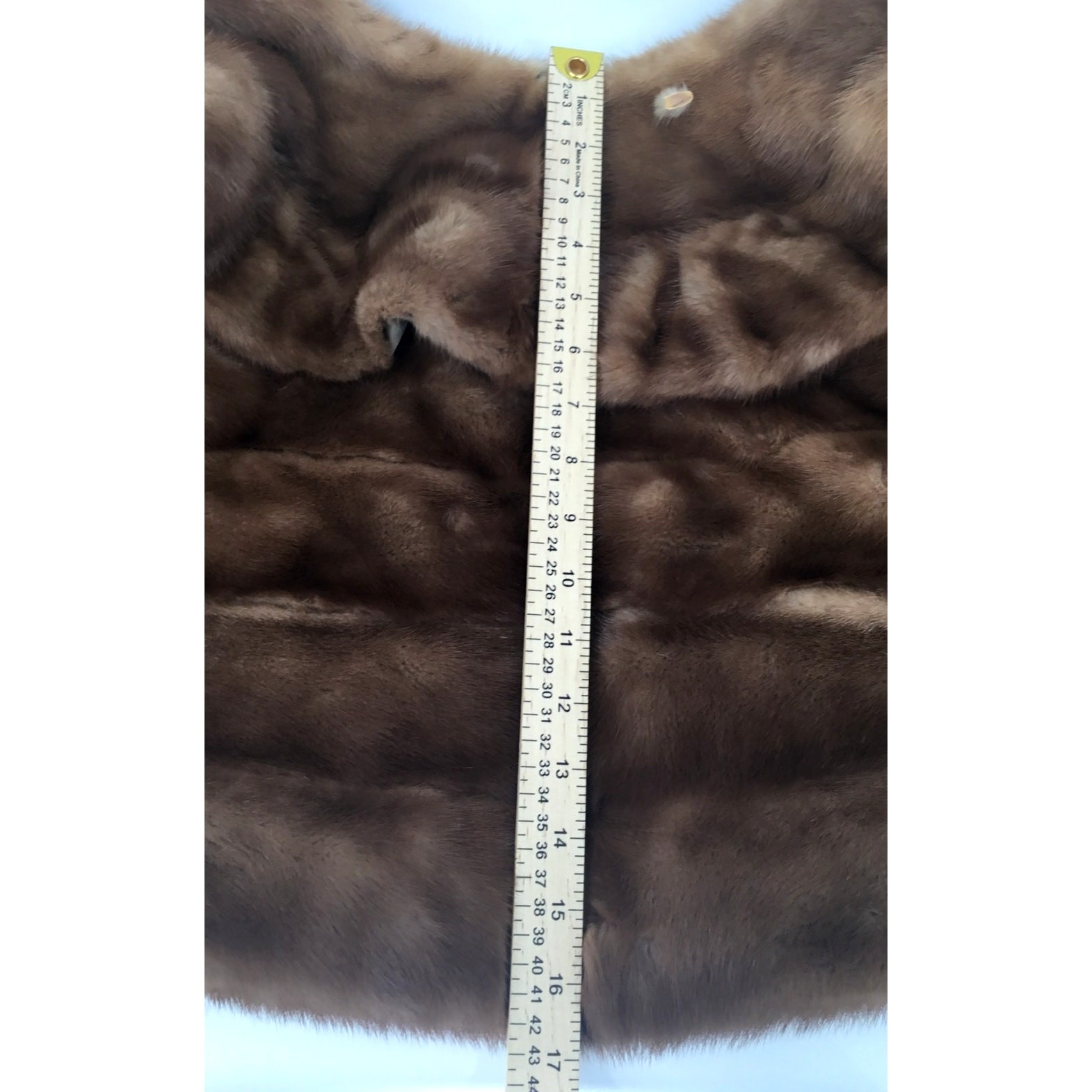 Vintage Evans Furs Davison’s Genuine Fur Capelet Stole Brown Damaged 17″ Collar