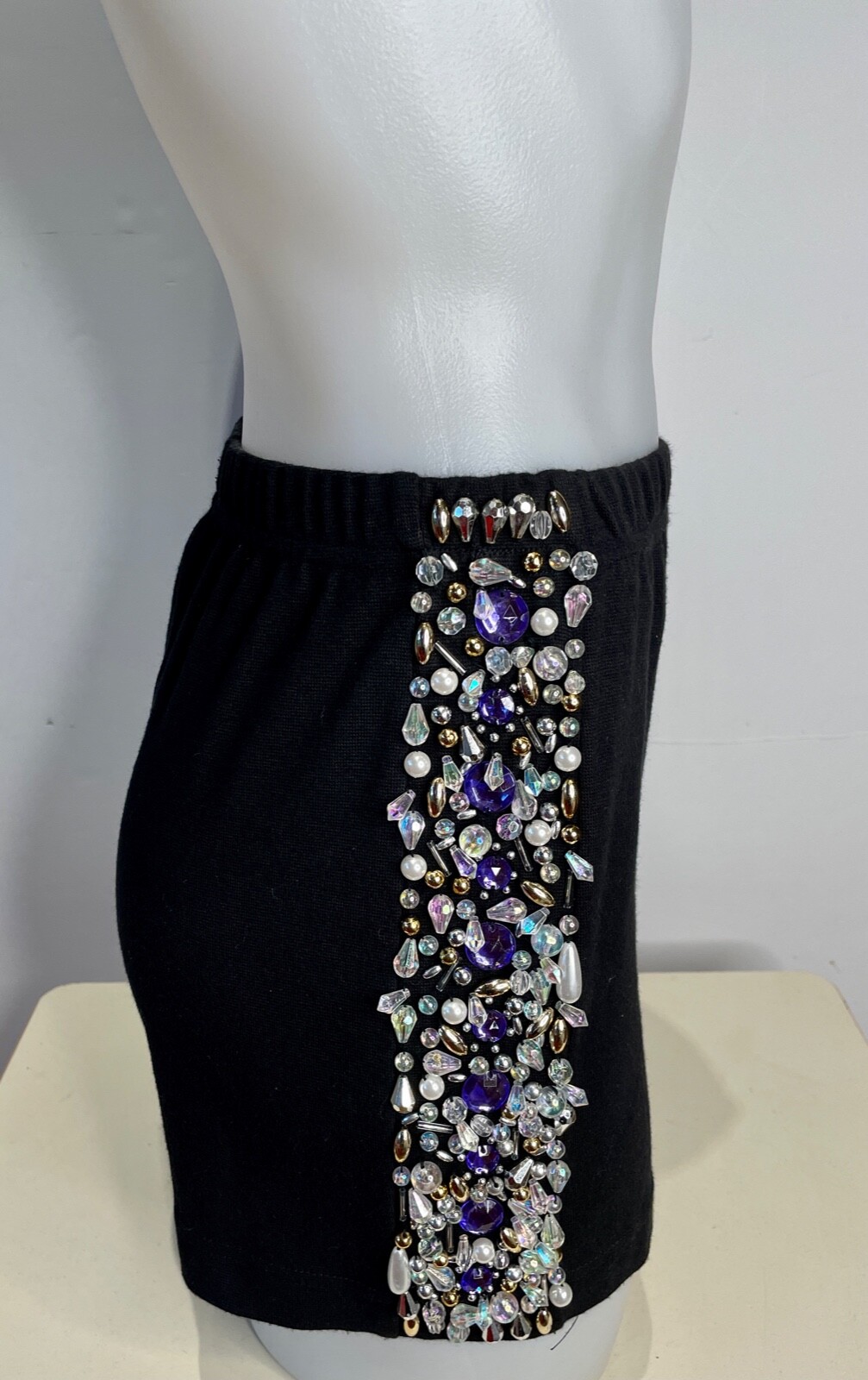 VTG 90’S Y2K CONTEMPO CASUALS BEADED BRA CROP TOP STRETCH HOT PANT SHORT SET*M/L