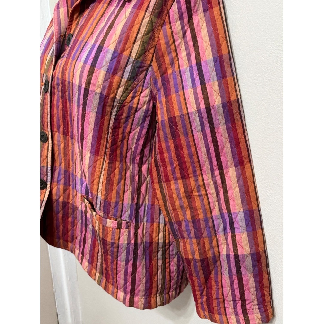 Vintage Company Collection – Lightly Quilted Chore Jacket – Plaid – Women -Sz MP
