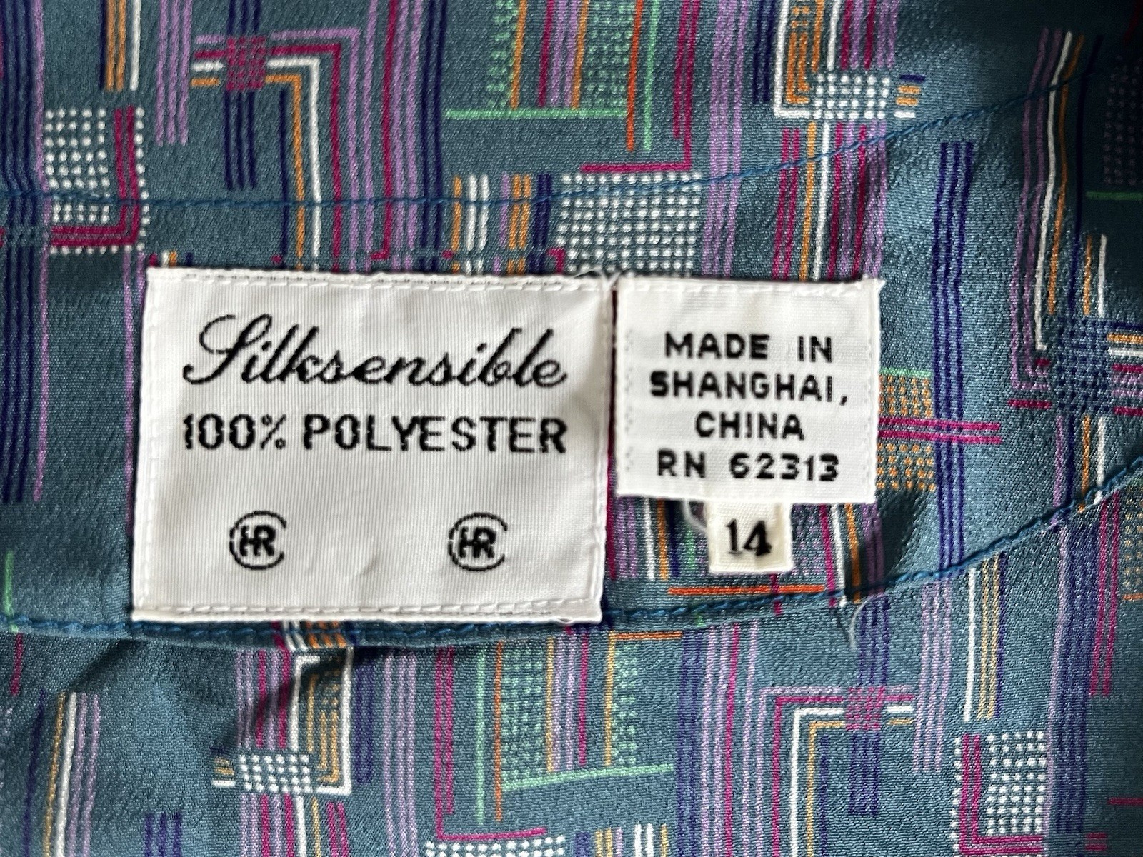 Vintage 80s Silksensible Tea Dress Size 14 Shoulder Pads Retro Cottagecore EUC