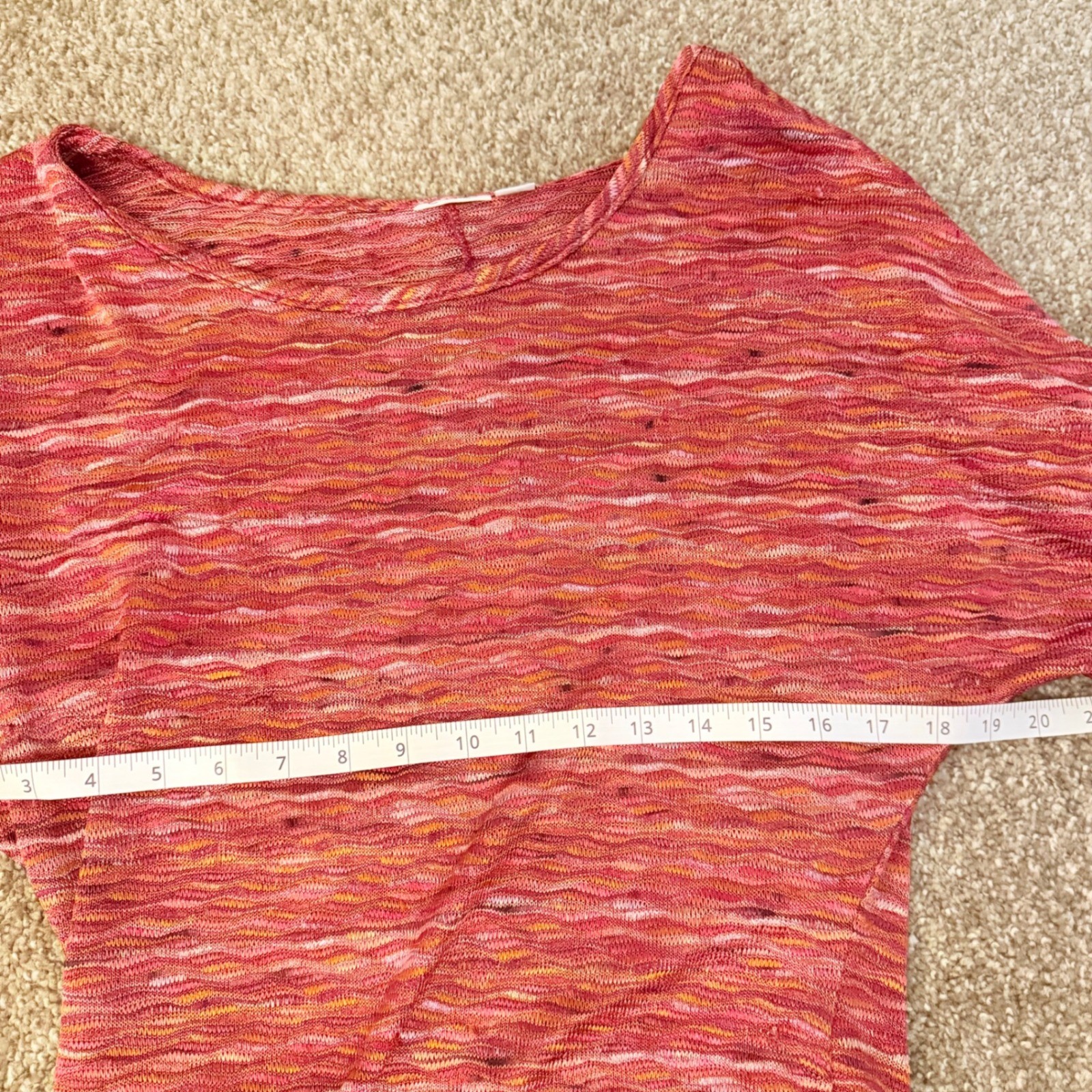 VTG CATO Slouch Blouse Striped Y2K Off the Shoulder Cotton Top 90s Size M