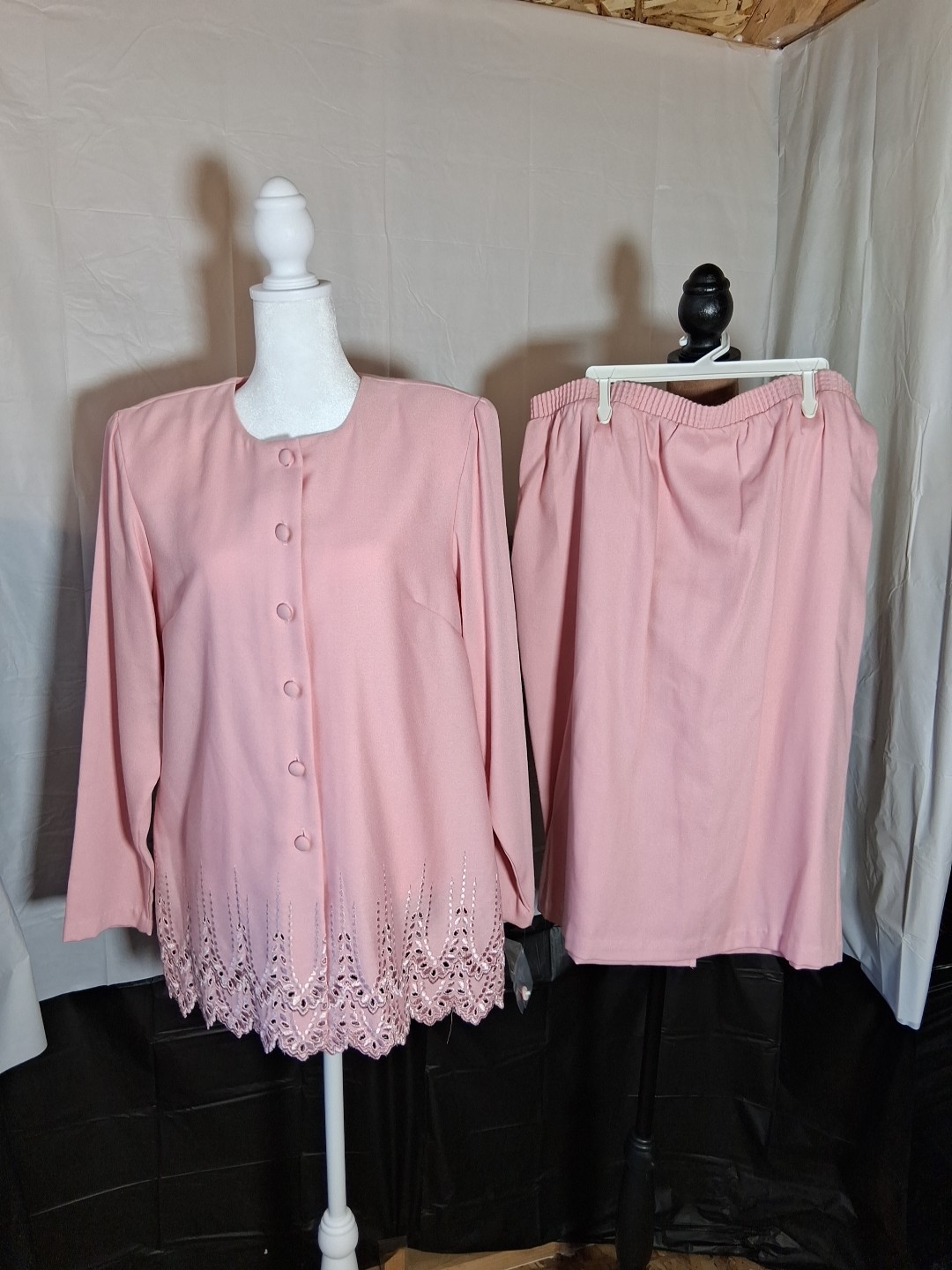 Vintage Willow ridge pink ladies skirt outfit size 12