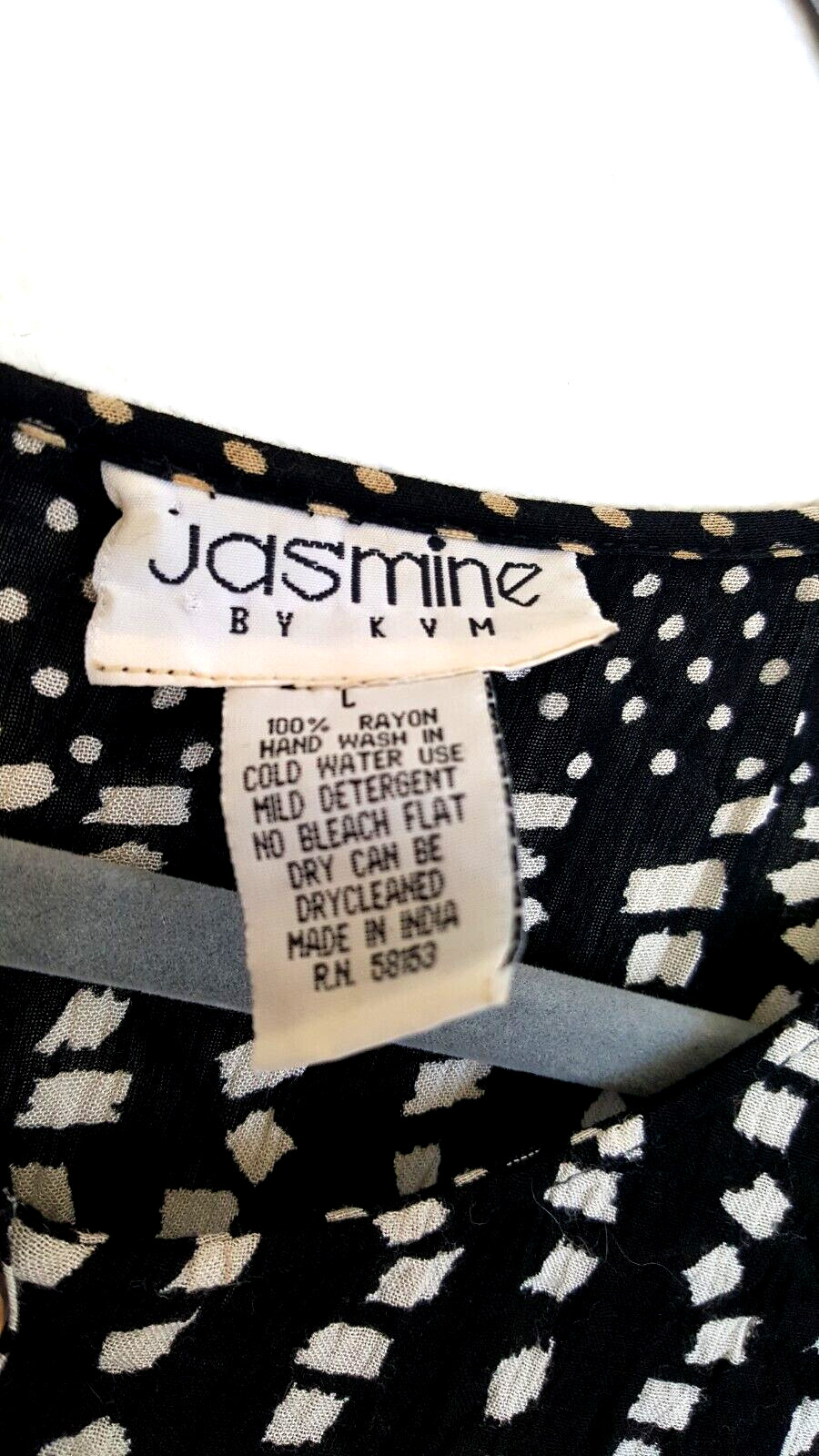 Jasmine by KVM Sheer Crinkle Dress Size Large Grunge Midi Vintage 1990s