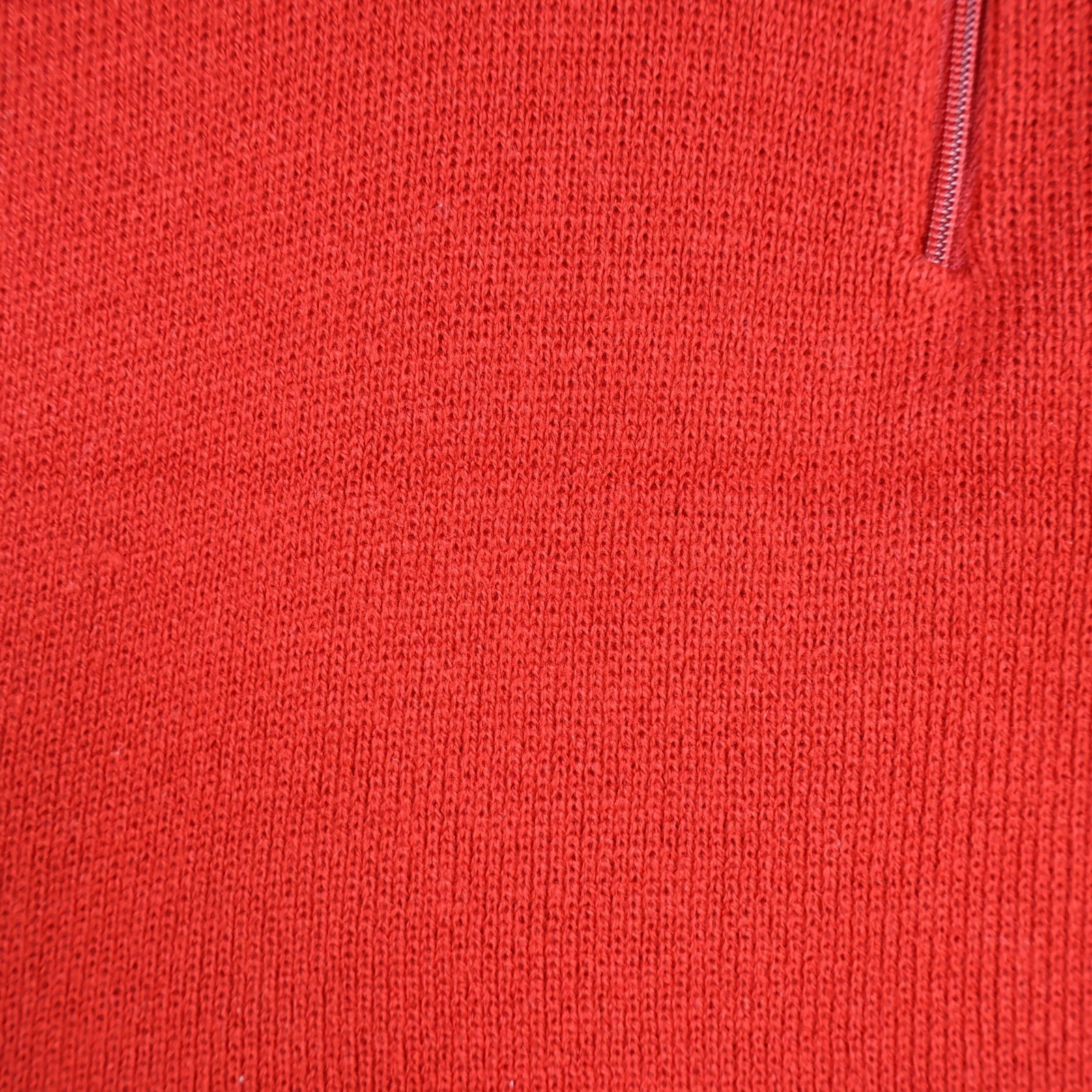 Vintage Specialty House Red Mock Neck Half Zip Sweater Vest XS Stretch Cropped
