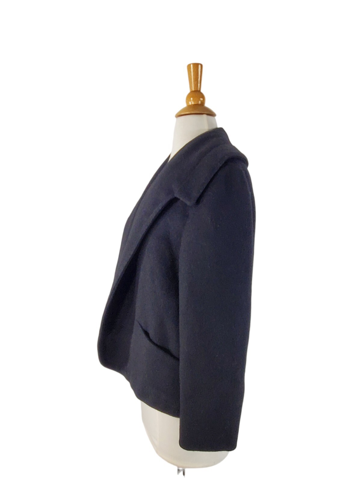 Vintage 50s Plush Black Swing Jacket – med, lg