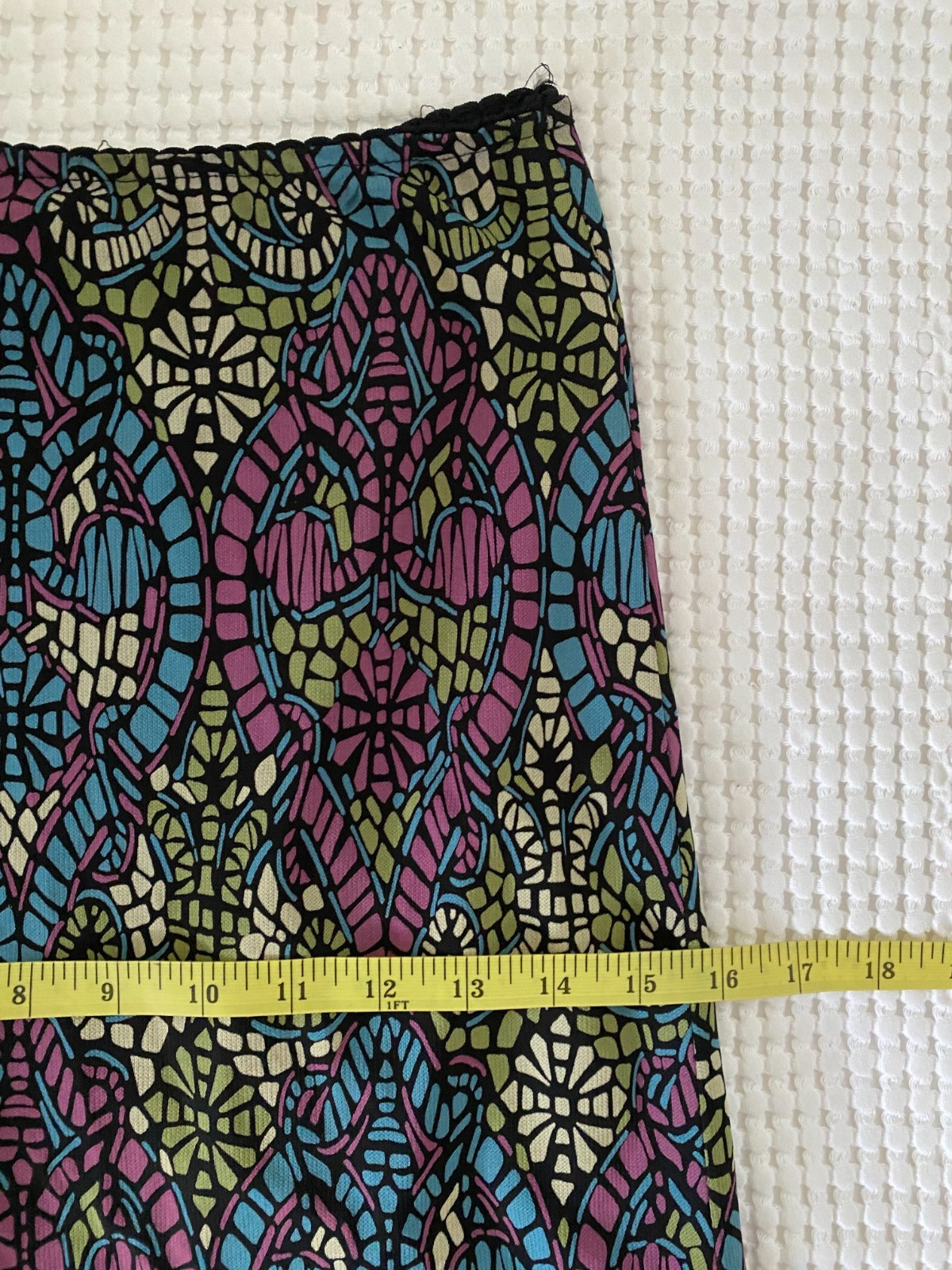 Vintage 1990s Nanette Lepore Moasic Slip Skirt Fairy Whimsygoth Small