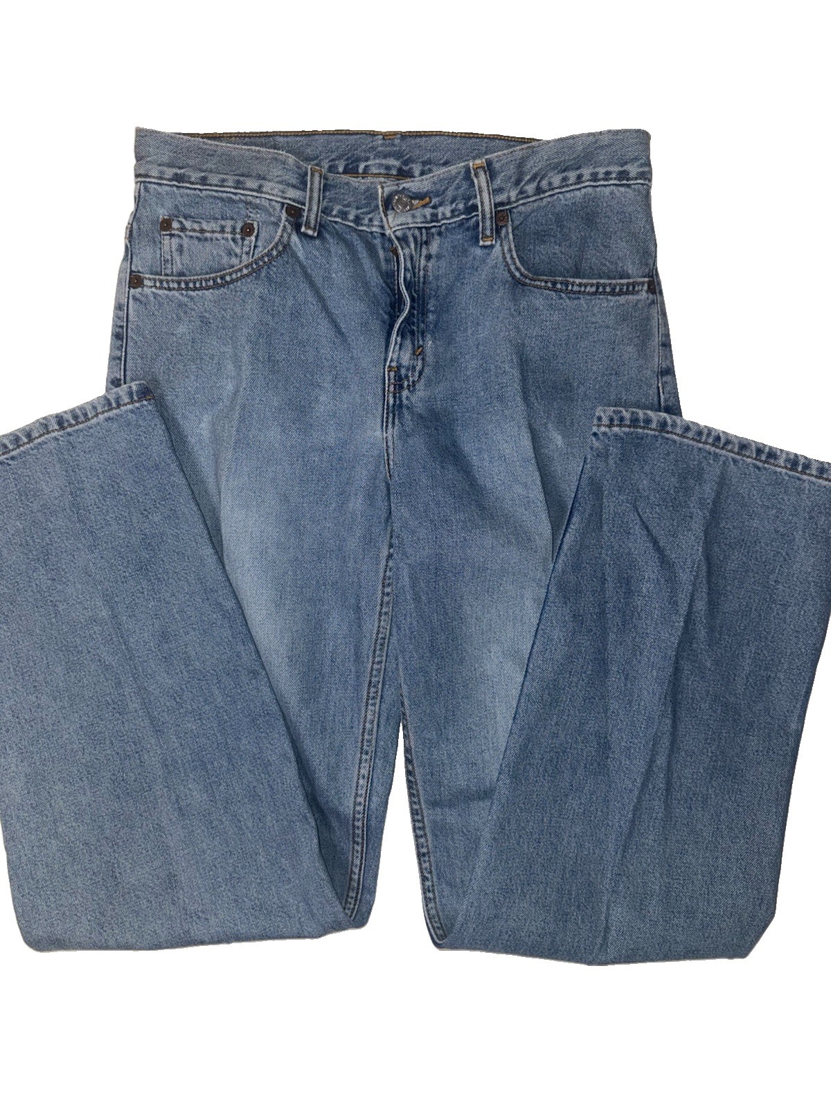 VTG Levis 577 Jeans Womens 8 M Lower Rise Loose Fit Light Wash Denim Blue 31×30