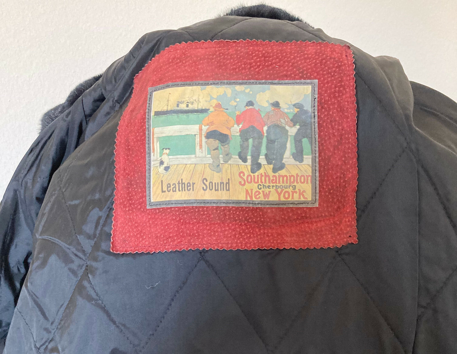 VINTAGE women’s LS original LEATHER SOUND leather jacket coat M WINE RED 90s
