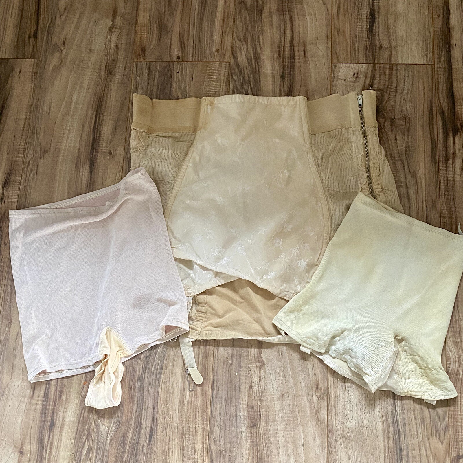 Lot of 3 Damaged Vintage 1940s 1950s Women’s Corset Girdle READ Naturflex Bestfm