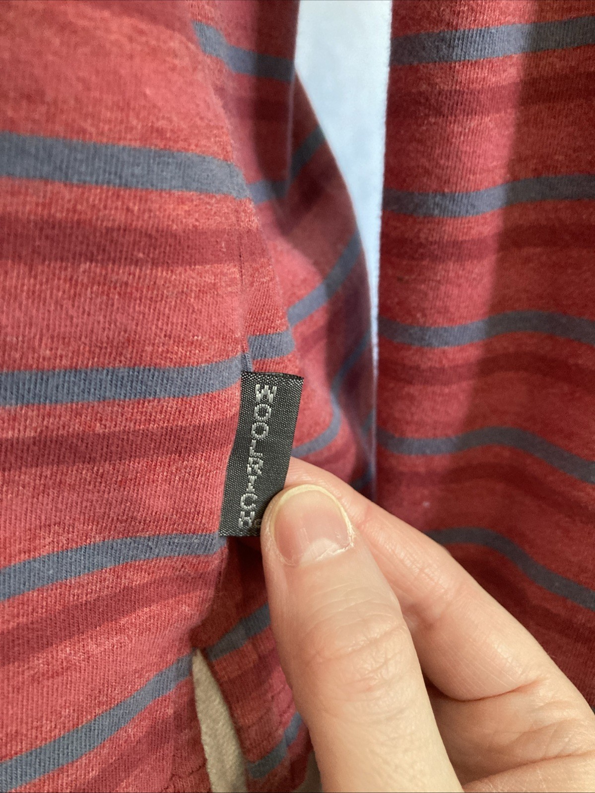 Vtg 90s Y2K Woolrich Striped Mock Neck Turtleneck Shirt Rosebud Grunge Cropped S