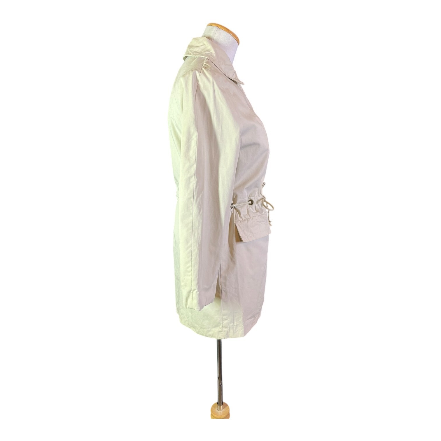 Vintage Debutogs Beige Full Zip Jacket Drawstring Waist