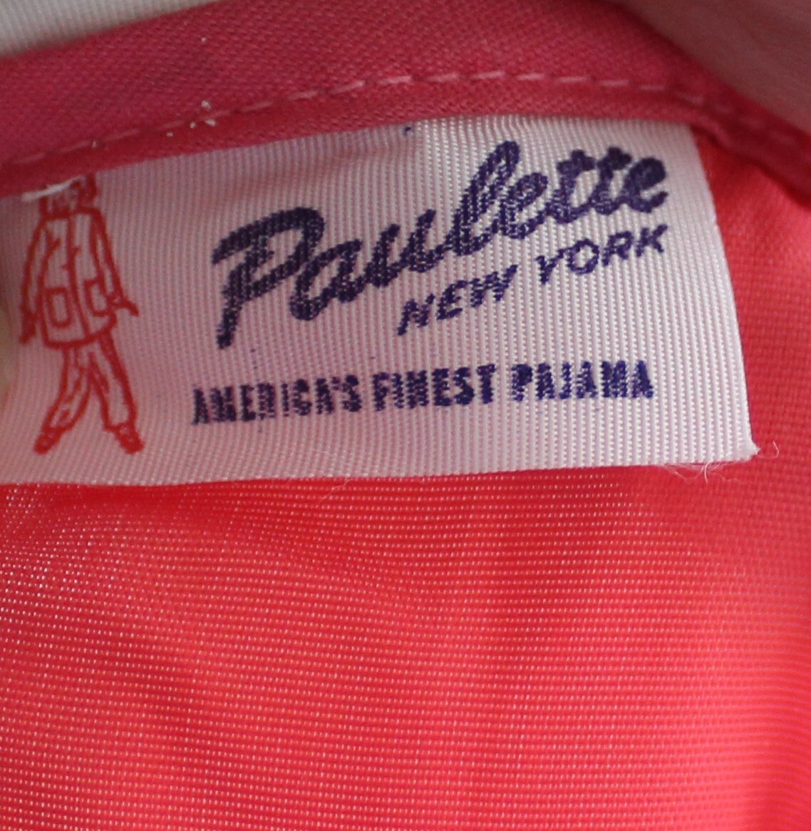 Vtg 40s PAULETTE NY NOS Pajama Set tap pants Wide Leg & top Asian Novelty Print