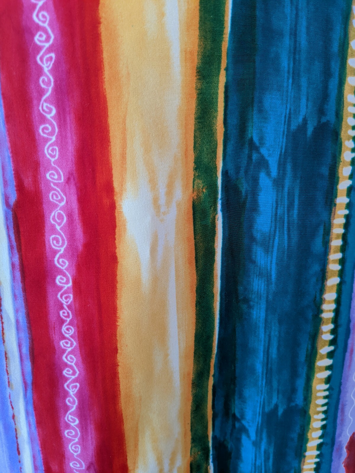 Vtg Bon Worth Women’s Rainbow Shirt Button Up Short Sleeve Pride Bold Grandma