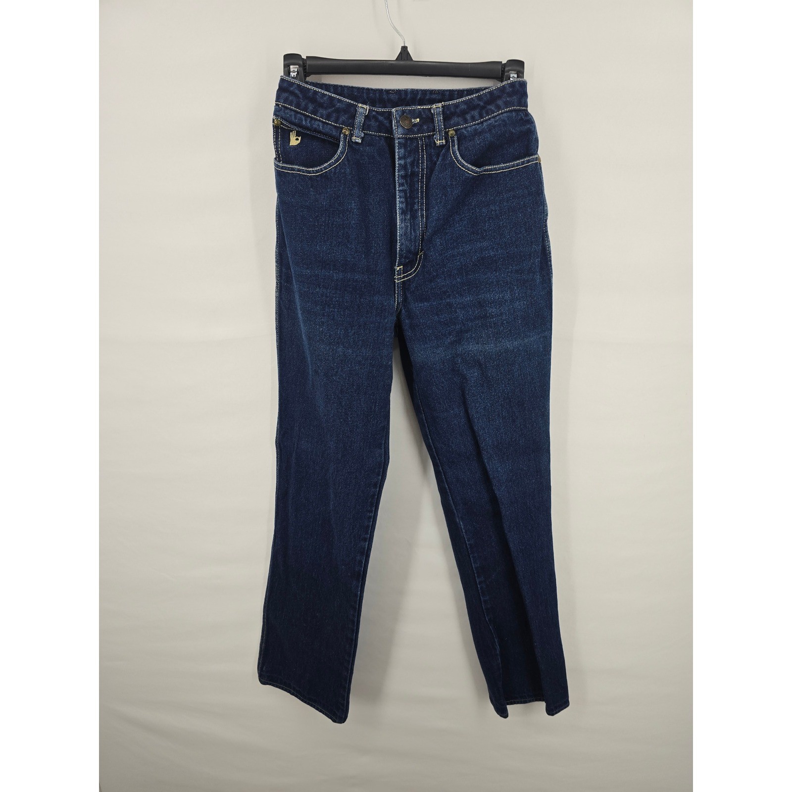 Vintage Sasson High Waisted Straight Leg Jeans Dark Wash Size 8 Style 131068