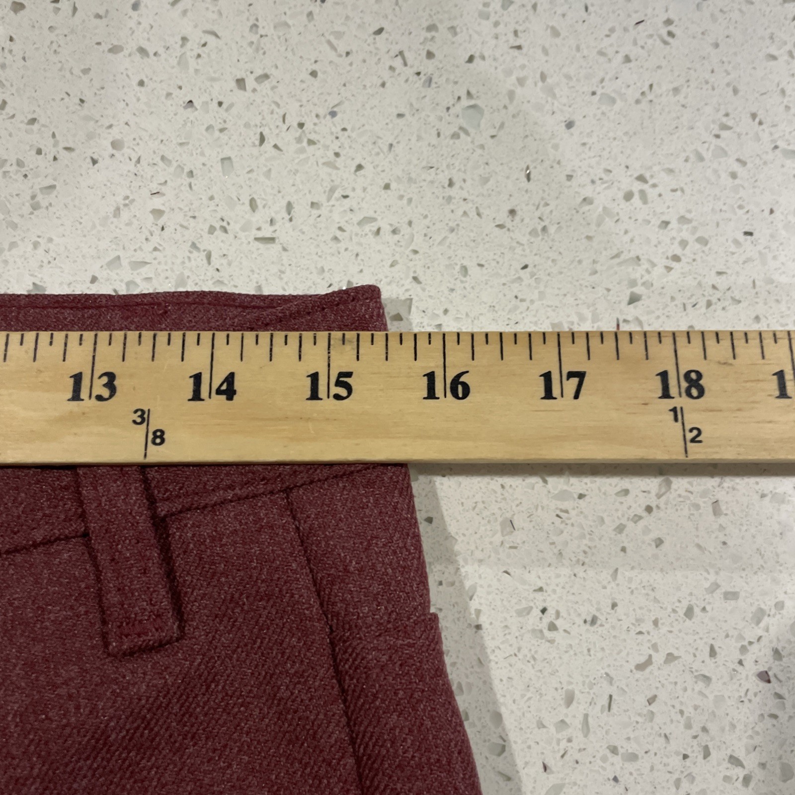 Vintage Bell Bottoms Flare Jeans33/31 Actual 30/27 Short Red Denim High Waisted