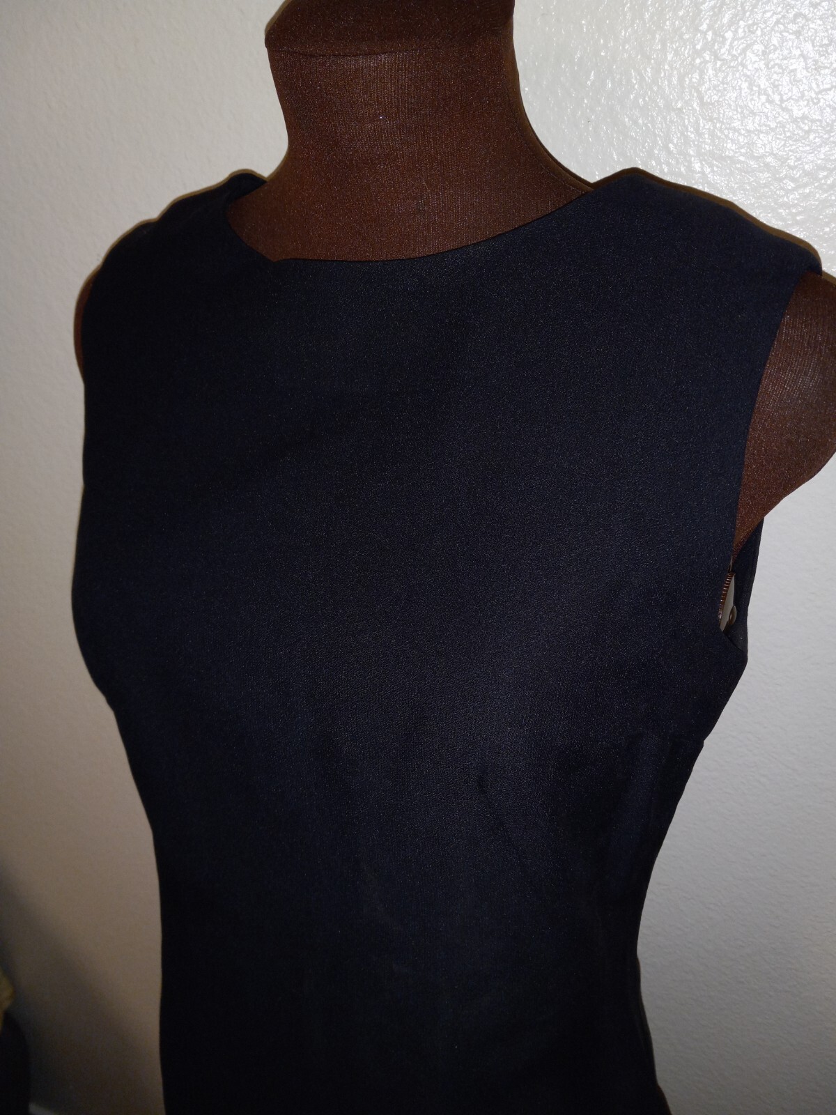 Formal 1960s Dress Bespoke 2 Piece Black Dress With Sheer Overlay Small