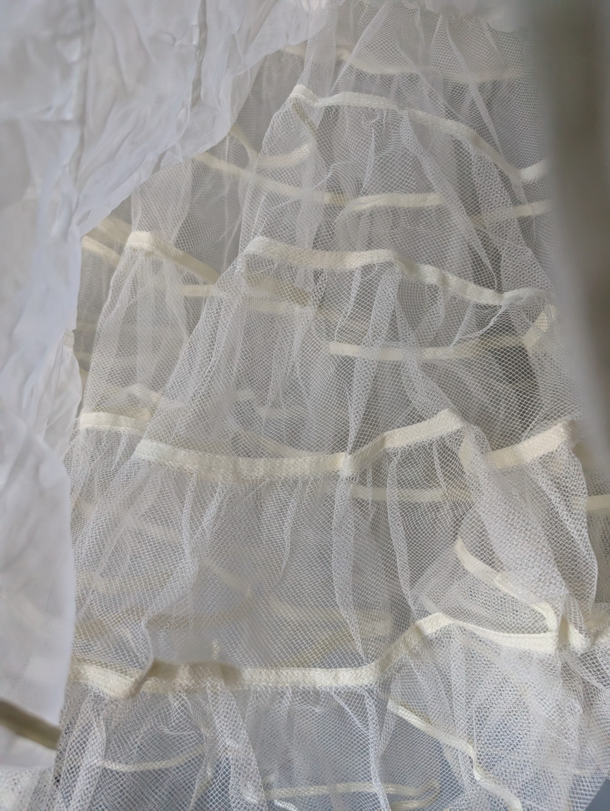 3 Partners Please Malco Modes Extra- 4-Tiers crinoline Square Dance White