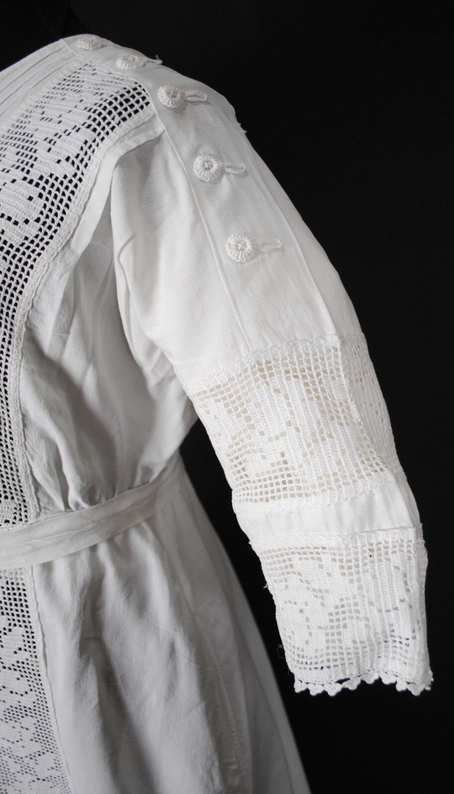 EDWARDIAN LINEN DAY DRESS, 1915-1920