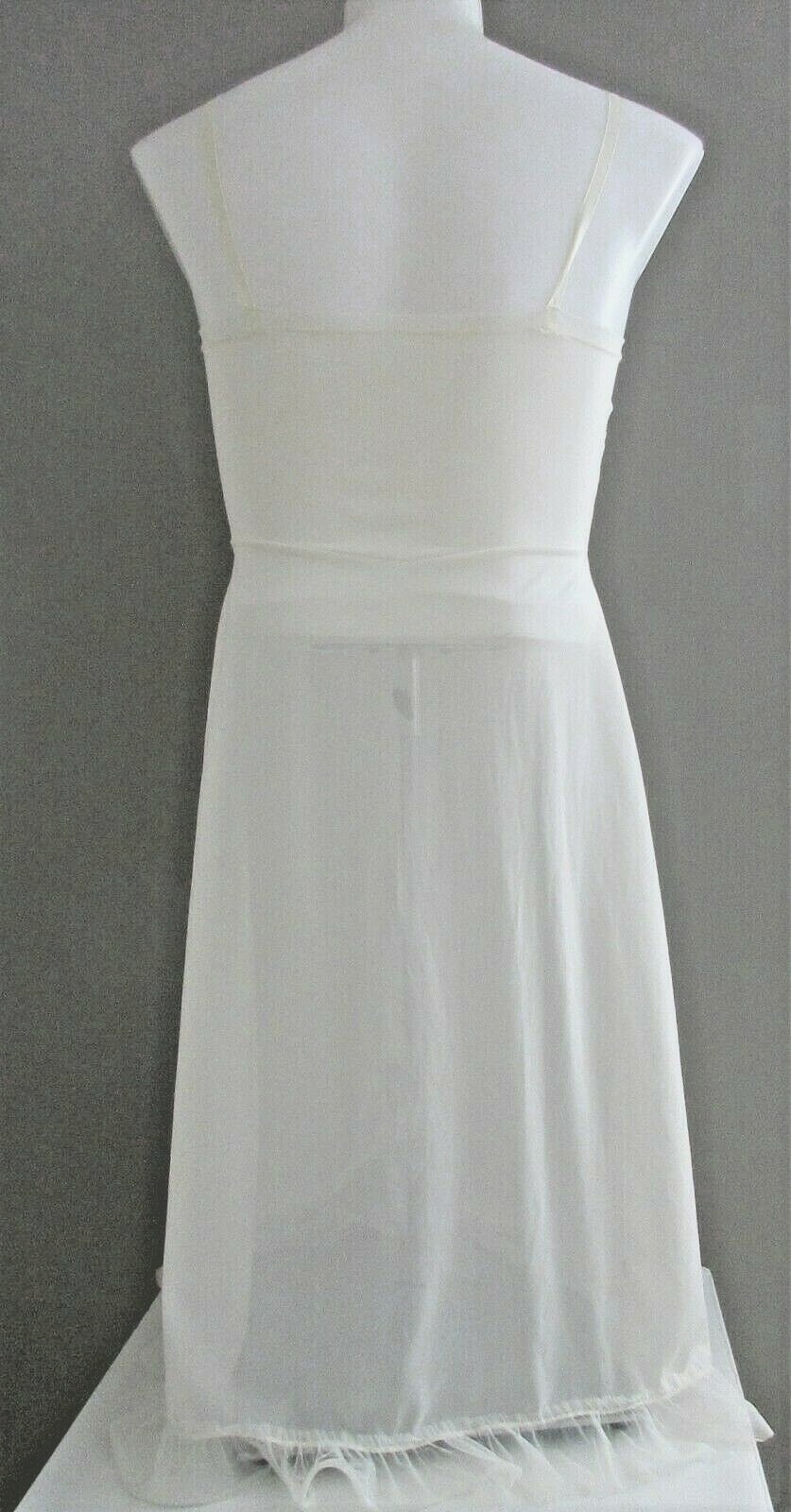 DEENA VINAGE SLIP SMALL LOVELY DUPONT NYLON TRICOT SEXY SLIP WITH RUFFLES
