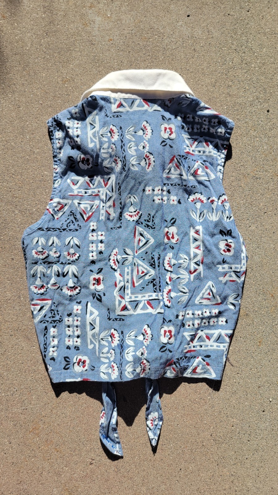 Banjo Dallas Texas Western Vest Medium Rodeo Cowboy Buttons