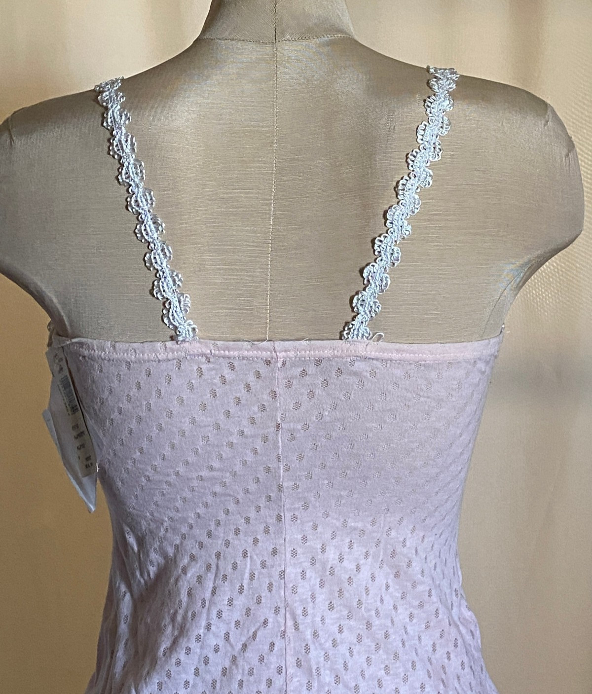 NWT Henson Kickernick Vtg 1980’s Karessa Lacy Cami Panty Set Bikini Pink S-5 (#1