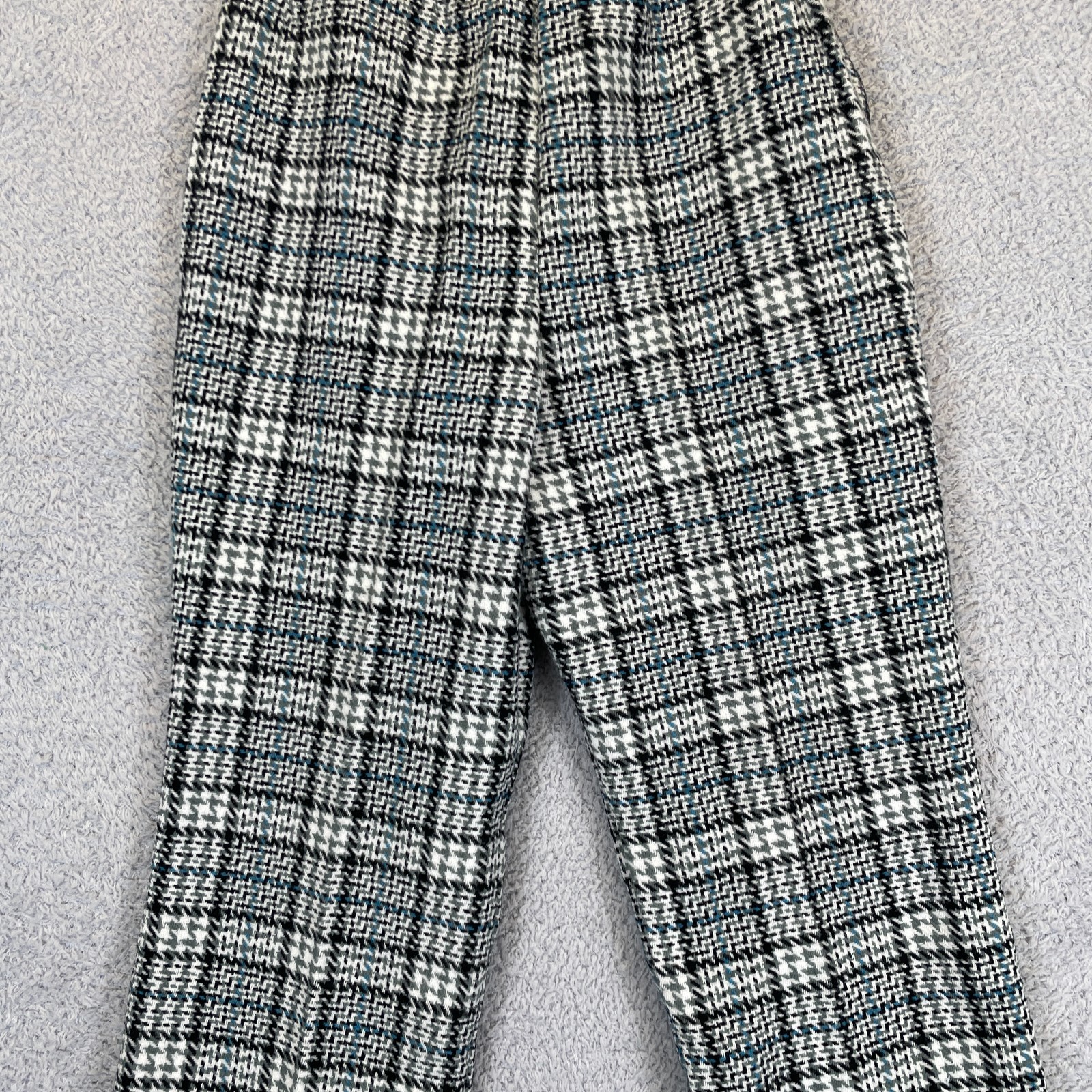 Vintage 70s Preppy Retro Prince of Wales Check Glen Plaid Pants 26″x31″ Japan