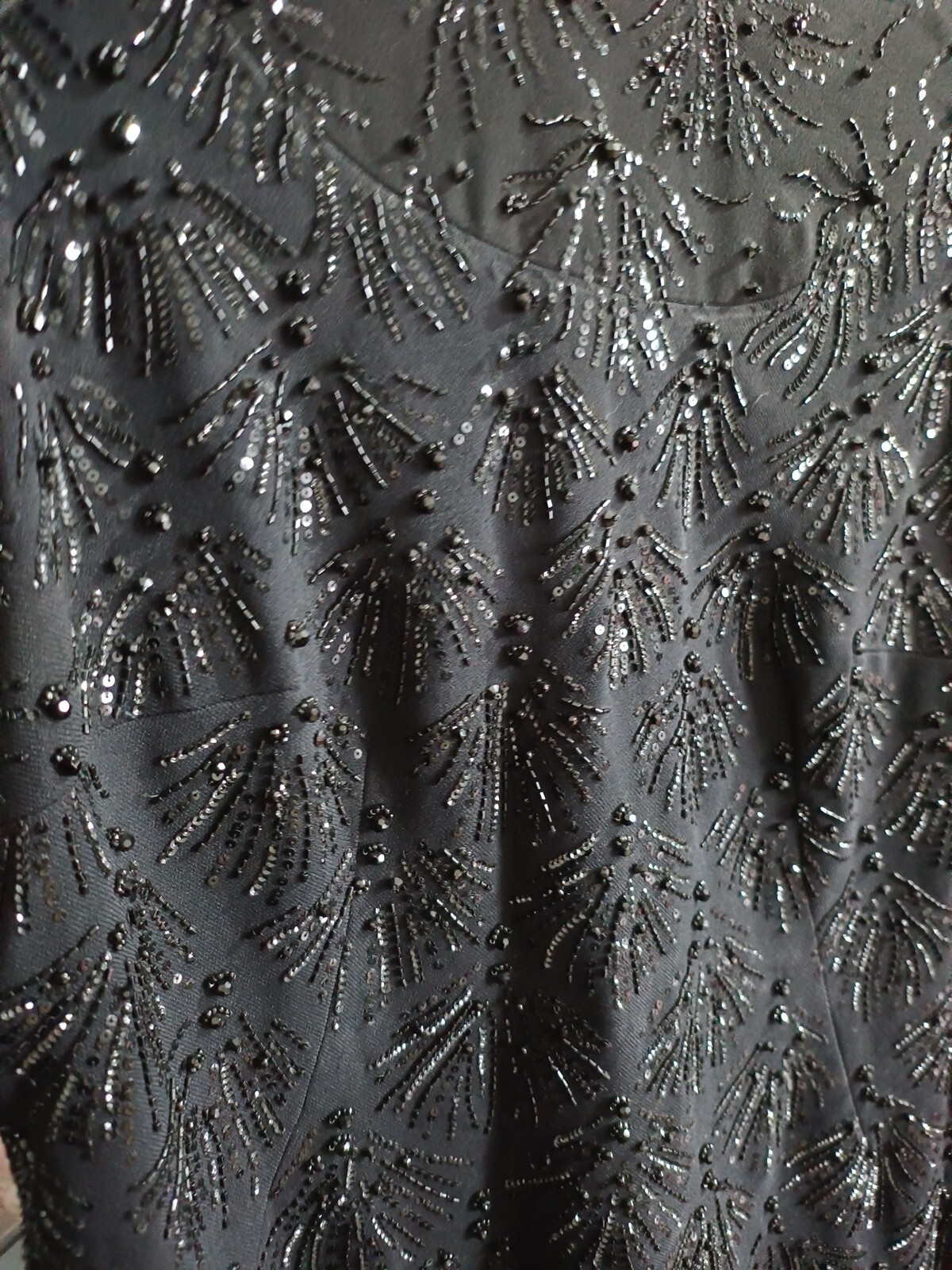 Vintage Wool Tailored Dress, Size L, See Measurements, Excellent Condition
