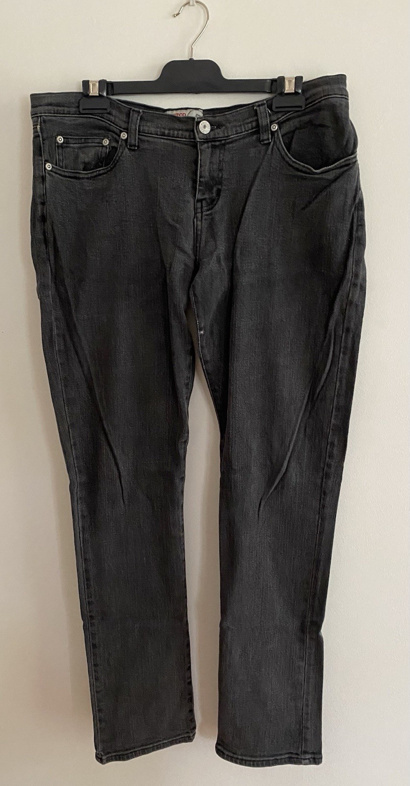 WESTCO Y2K Womens Grey Straight Leg Denim Stretch Jeans Size 14 Vintage Pocket