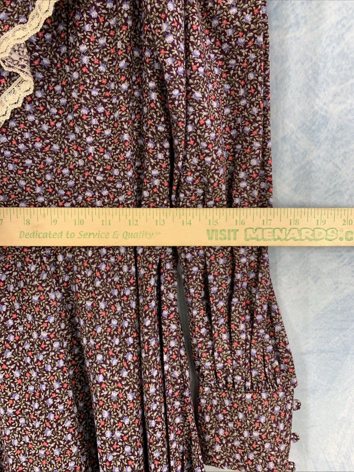 Vintage Gunne Sax Dress Size 7 Calico Floral Prairie Cottage Core Western 1970s