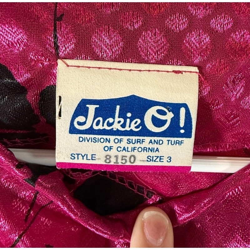Vintage Jackie O! Division of Surf & Turf California Peplum Dress SEE NOTES