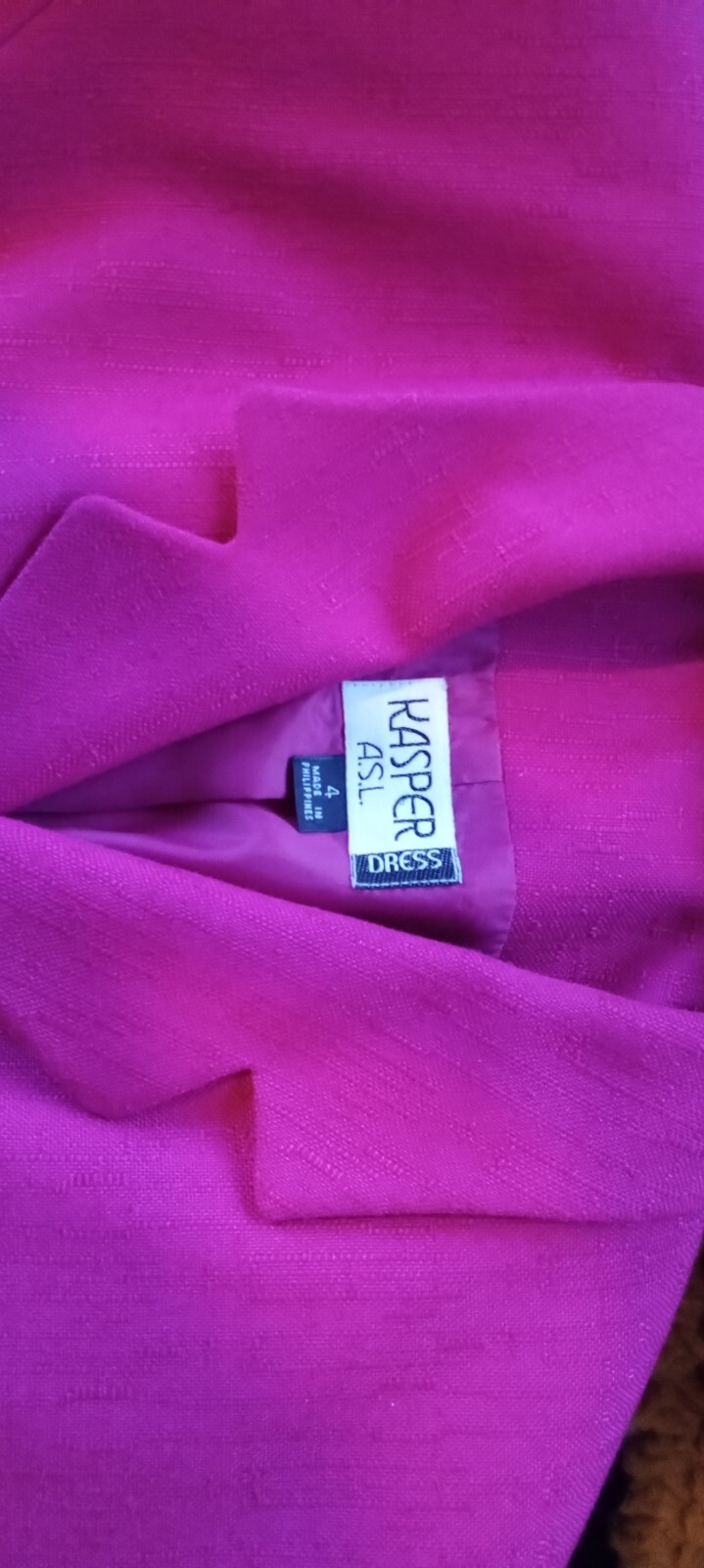 VINTAGE 80s, Classy, Stylish, Kasper A.S.L. Skirt/Blazer Combo, Hot Pink, Size 4