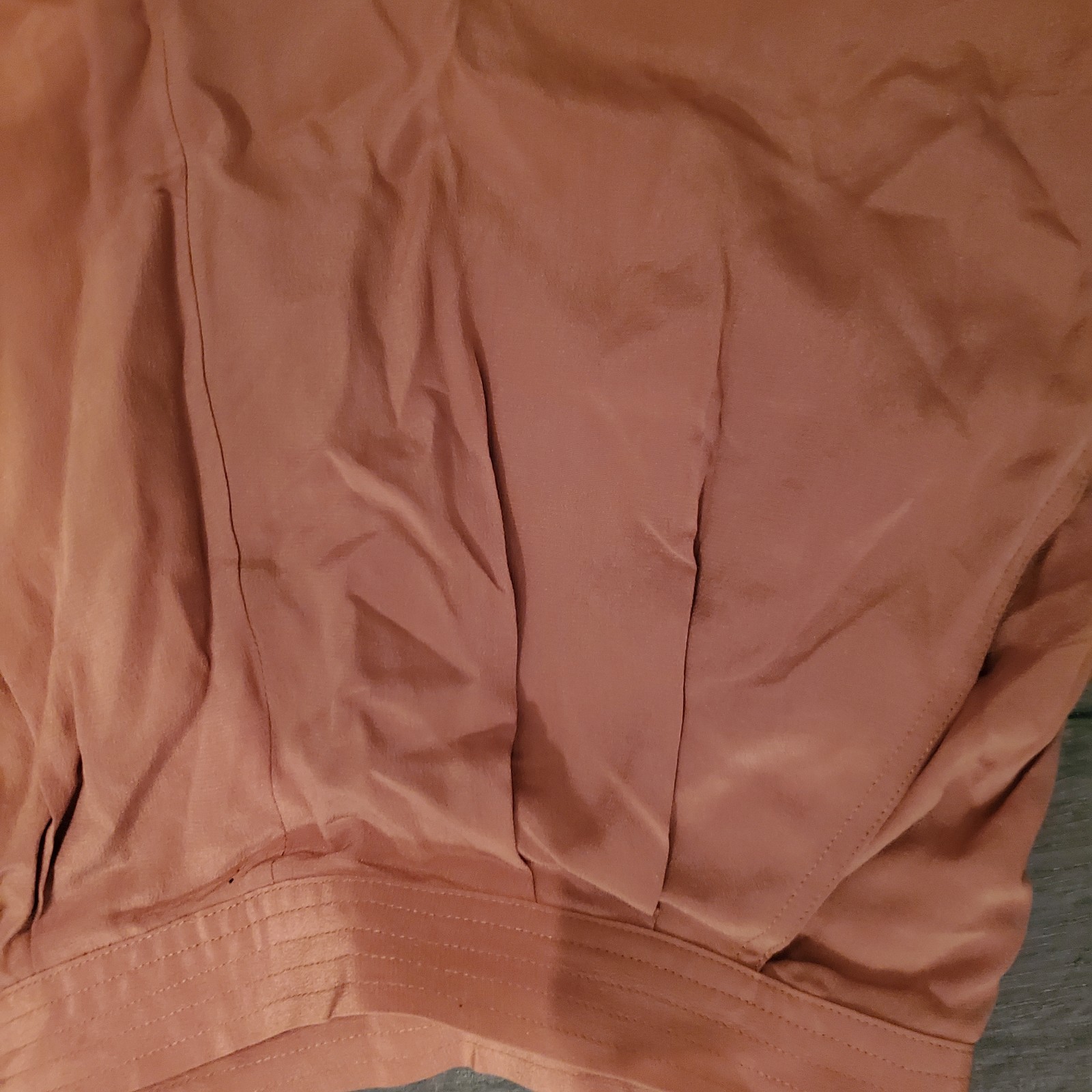 Vintage Royal Silk Brown Silk Pants Womens 4 High Rise Straight Minimalist 1990s