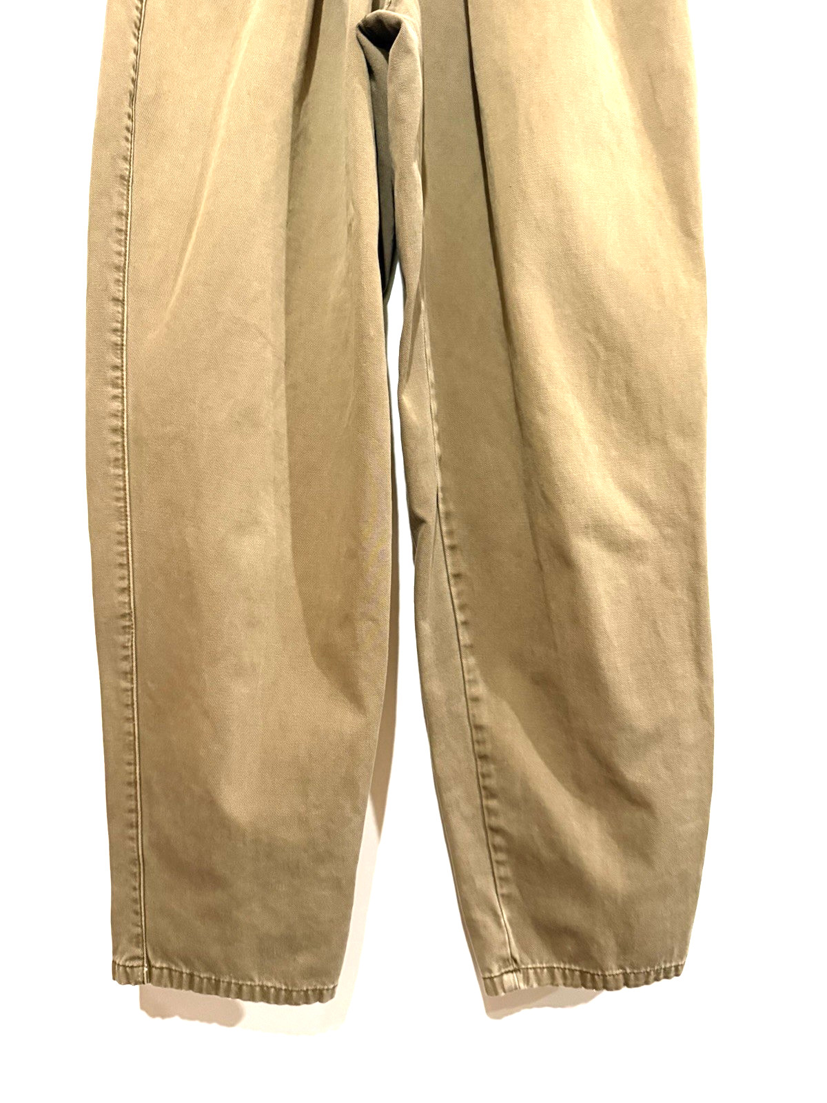 Vintage Y2K Jordache High Waist Jeans Khaki Barrel Leg Size 7/8 Pleats Mom Jeans