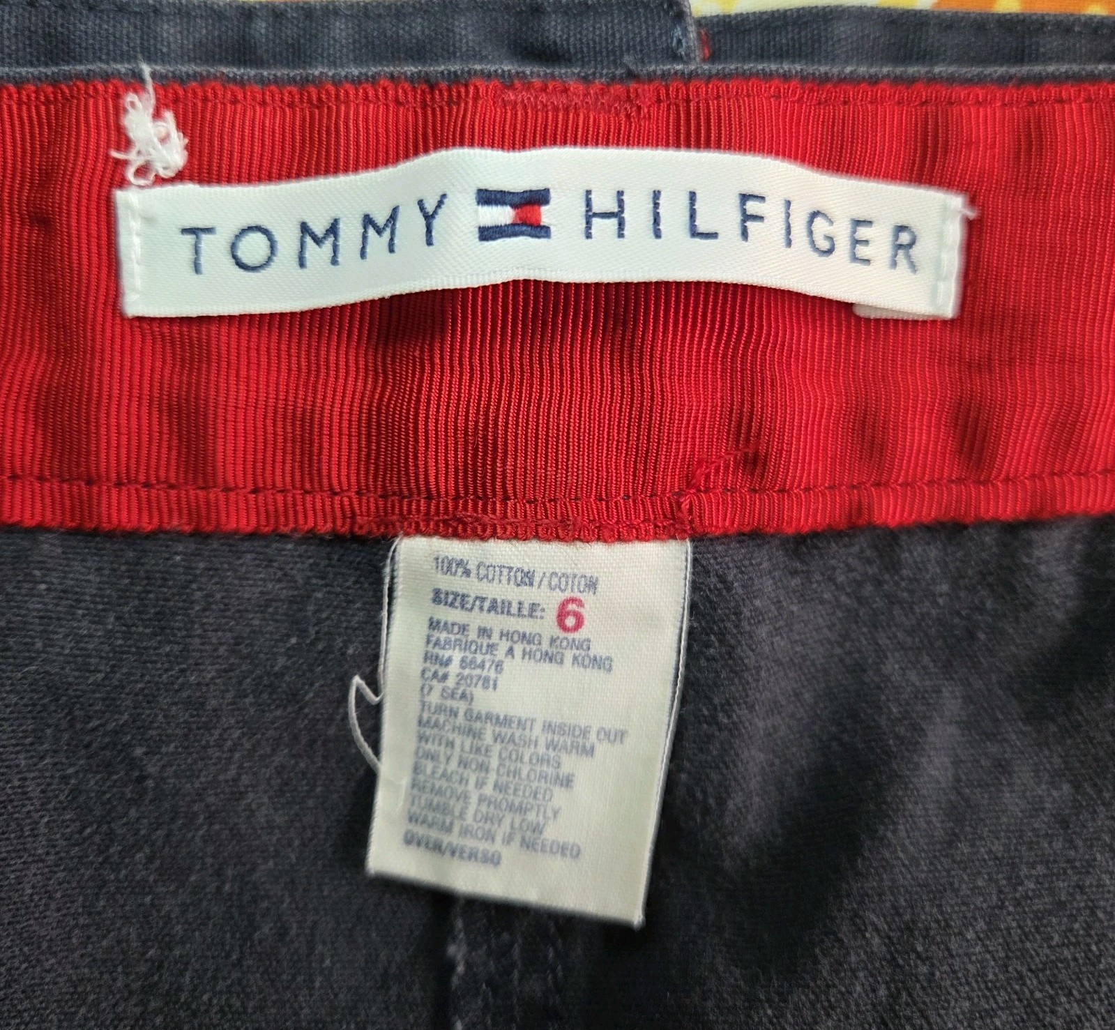 Vintage 1999 TommyHilfiger Denim MaxiSkirt Black Gray Column Size6 90sY2K Cotton