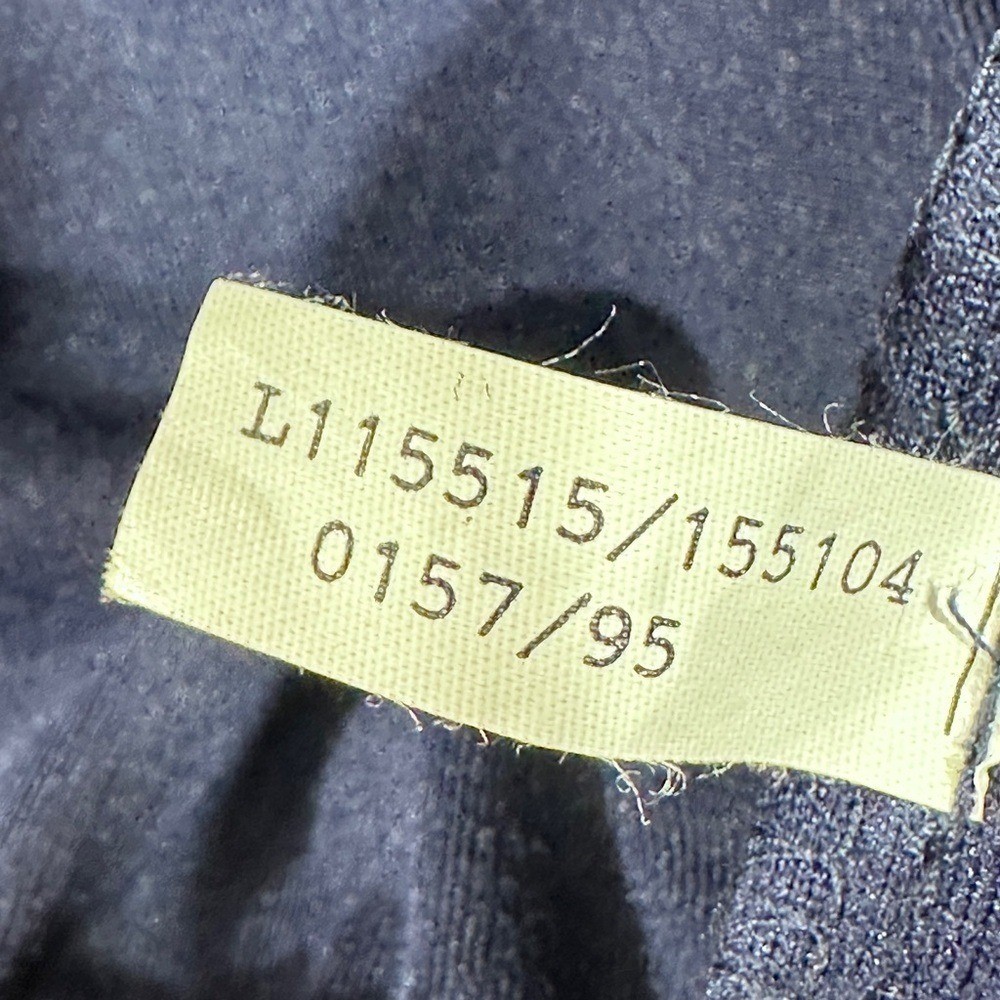 LAVON Velvet Bomber Jacket Navy Blue Y2K 90s Sporty Prep Athleisure Size Large